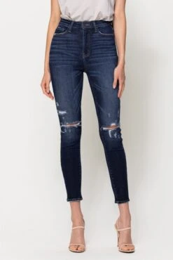 High Rise Ankle Skinny Jean
