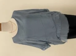 Solid Frayed Top -Skechers Store 30636 DENIM l