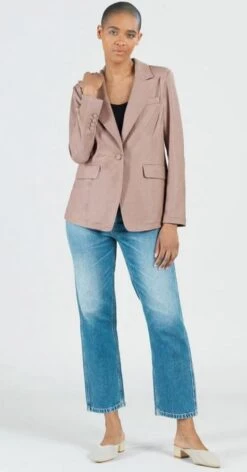 Liquid Leather Blazer -Skechers Store 31225 TAUPE l