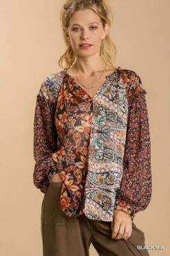 Mixed Print Top