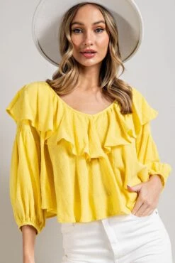 V- Neck Blouse Top