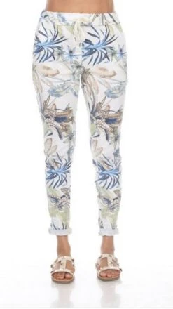 Summer Print Pant -Skechers Store 32195 WHITE l