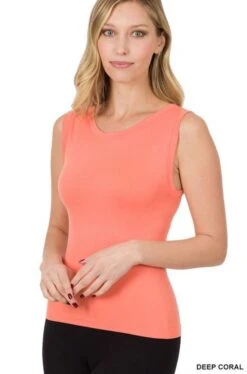 Round Neck Tank -Skechers Store 32332 DPCORAL l