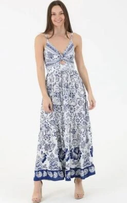 Floral Maxi Dress Ivory