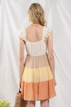 Colorblock Mini Dress -Skechers Store 32404 ORANGEMULTI l