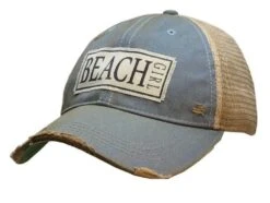 ` Beach Girl ` Distressed Trucker Cap