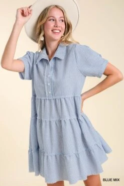 Half Button Up Dress