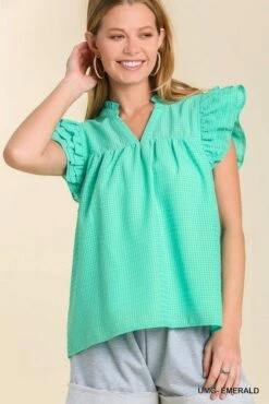 Ruffle Sleeve Top