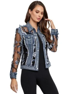 Navy Lace Jacket