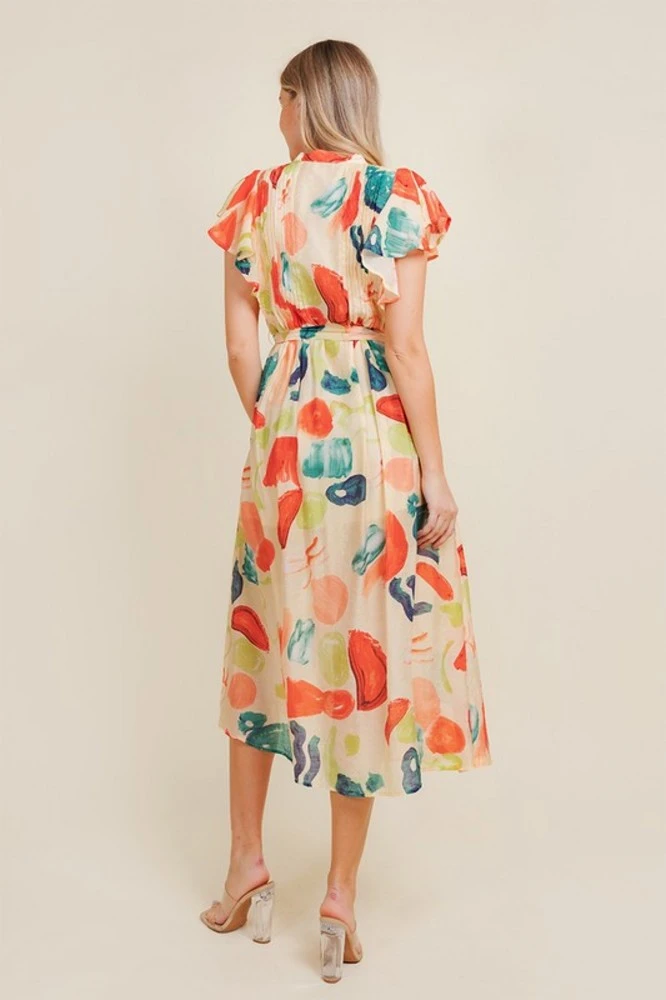 Print Midi Dress 2 Print Midi Dress - Image 2