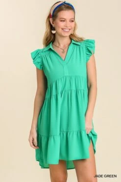 Short Tiered Dress -Skechers Store 32799 JADEGRN l