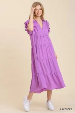 Tiered Midi Dress -Skechers Store 32818 LVNDR l