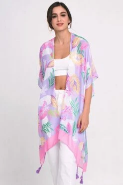 Palm Leaf Kimono -Skechers Store 32969 LAVENDER l