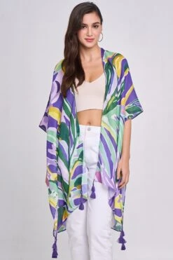 Watercolor Kimono -Skechers Store 32978 PURPLE l