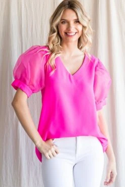 Puff Top -Skechers Store 32991 HTPINK l
